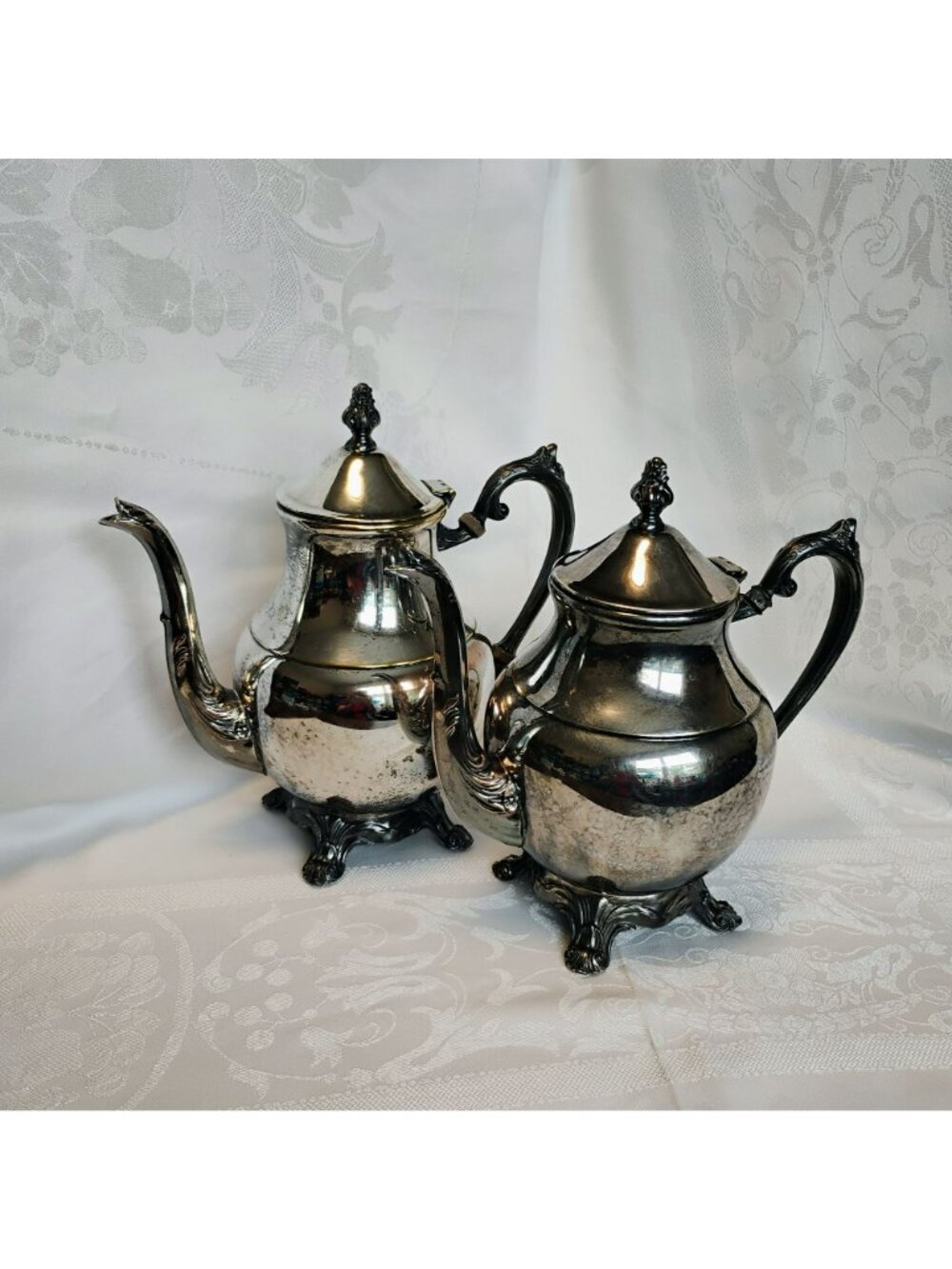 Vintage FB Rogers Silver Co. Silverplate Coffee Tea Pot, Ornate Victorian Design - Picture 11 of 11